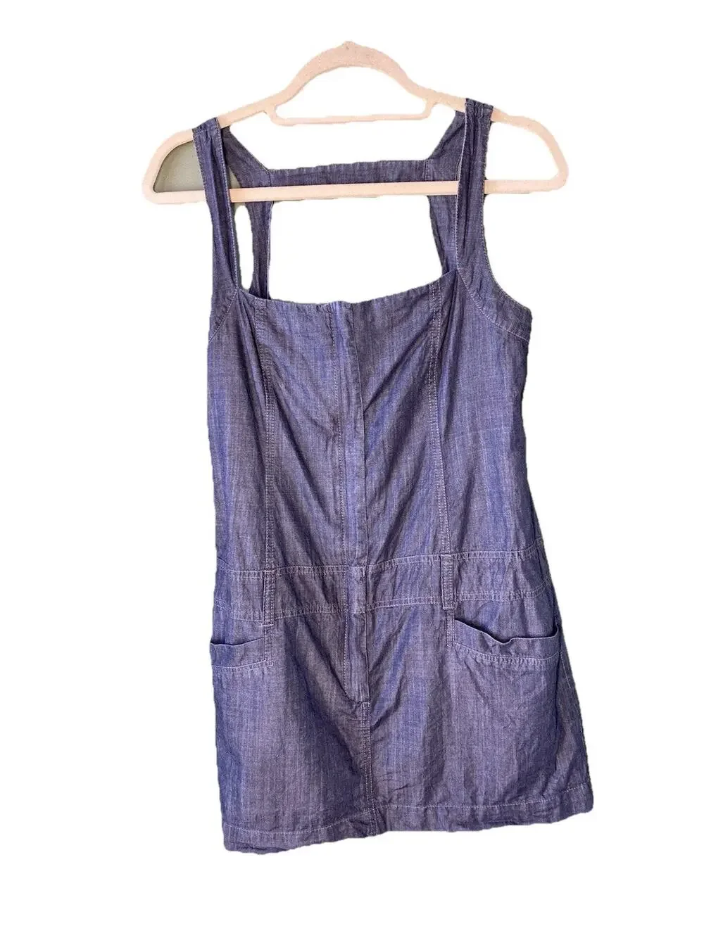 Theory Dress Womens Size 8 Catalina Greece Classic Designer Denim Mini Going Out